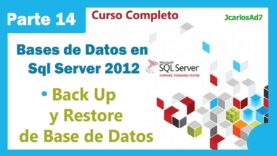Sacar BackUp y restaurar Backup Sql server 2012 (14-20) Bases de Datos en Microsoft Sql Server