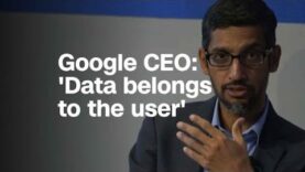 Google CEO: ‘Data belongs to the user’.