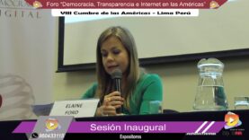Foro Democracia, Transparencia e Internet en las Américas.
