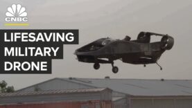 Este Drone puede transportar soldados heridos.