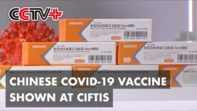 Vacuna china inactivada COVID-19 es mostrada en la Feria CIFTIS 2020