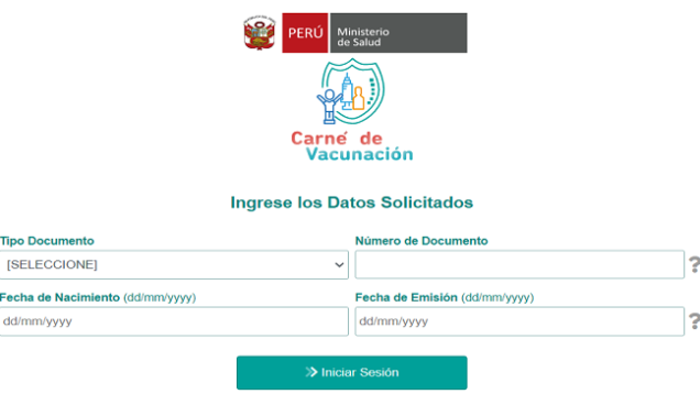 certificado de vacunacion