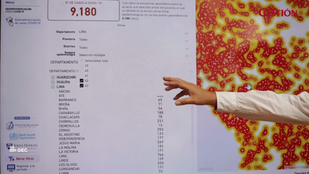 mapa vacuna