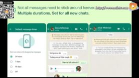 WhatsApp permite configurar todos los chats para que desaparezcan de forma predeterminada – 01