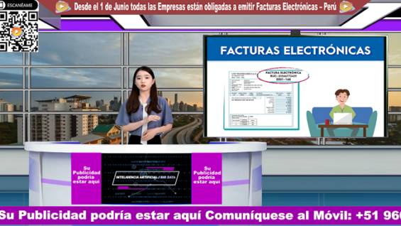 Desde el 1 de Junio todas las empresas están obligadas a emitir Facturas Electrónicas – Perú