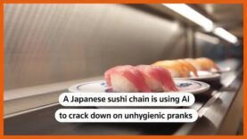 Una cámara con IA ayuda a un restaurante de sushi a atrapar a los bromistas