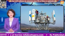 Casi 3,019 millones de estaciones base 5G en China en septiembre