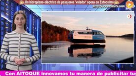 Un hidroplano eléctrico de pasajeros ‘volador’ opera en Estocolmo