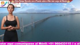 El puente ferroviario de alta velocidad sobre el mar más largo del mundo alcanza un hito crítico en China.