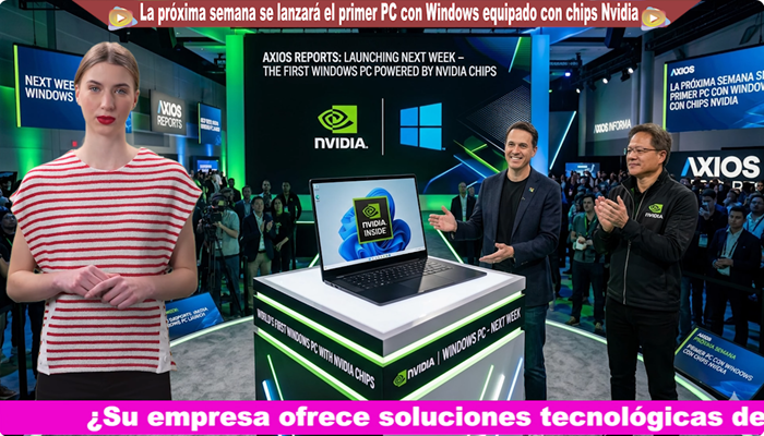 La próxima semana se lanzará el primer PC con Windows equipado con chips Nvidia. Nvidia