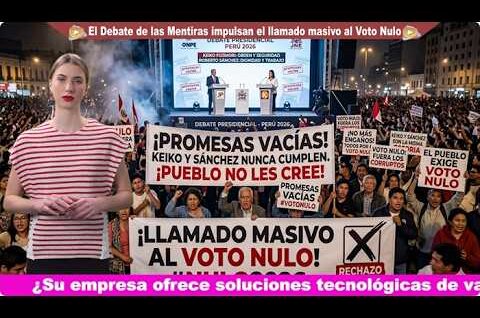 Promesas vacías en el Debate Presidencial impulsan el llamado masivo al Voto Nulo