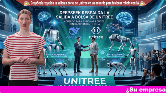 DeepSeek respalda la salida a bolsa de Unitree en un acuerdo para fusionar robots con razonamiento de IA deepd
