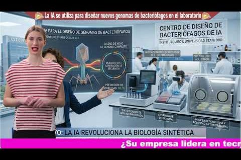 La IA se utiliza para diseñar nuevos genomas de bacteriófagos en el laboratorio.