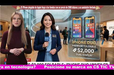 El iPhone plegable de Apple llega a las tiendas con un precio de 2000 dólares y un suministro limitado